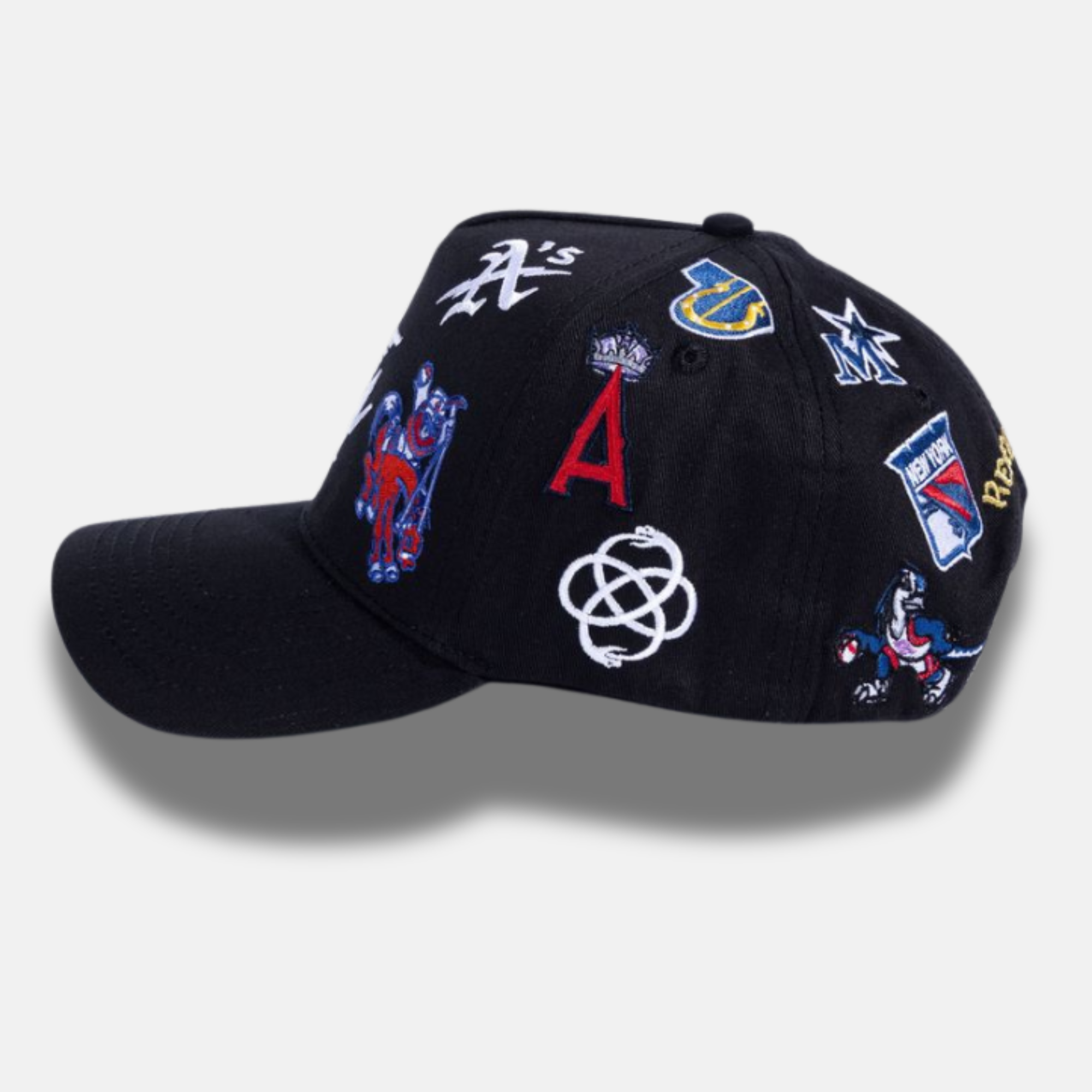 Reference Black All Over Snapback Hat