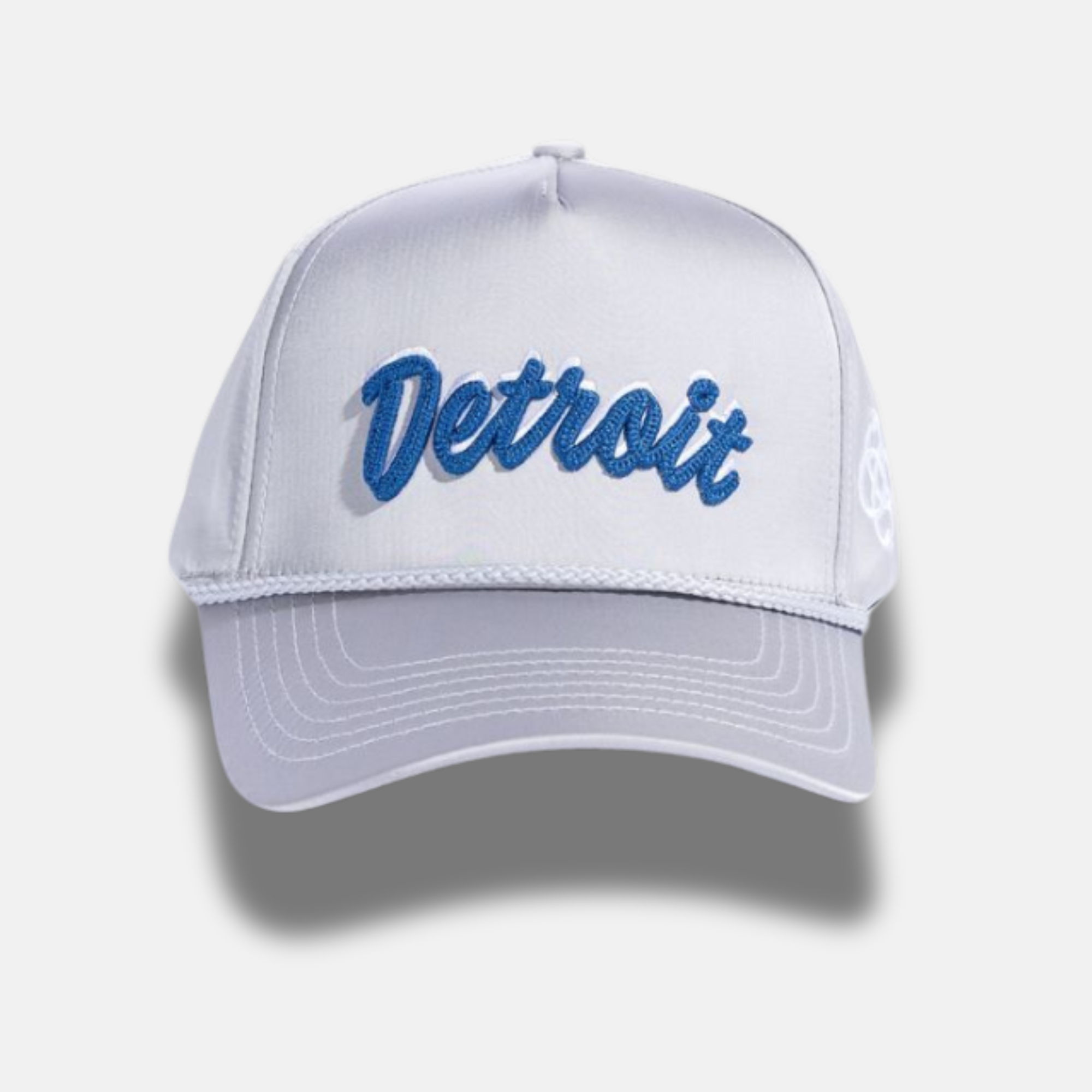 Reference Satin Silver Detroit Souvenir Snapback Hat