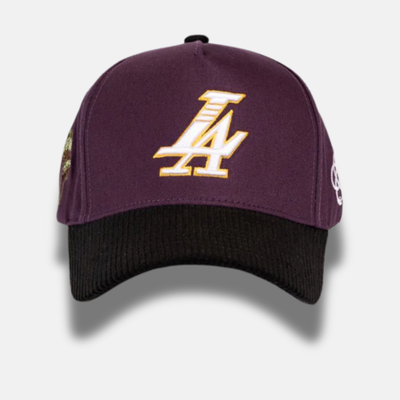 Reference Purple Paradise LA Corduroy Brim Snapback Hat