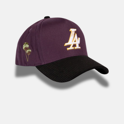 Reference Purple Paradise LA Corduroy Brim Snapback Hat