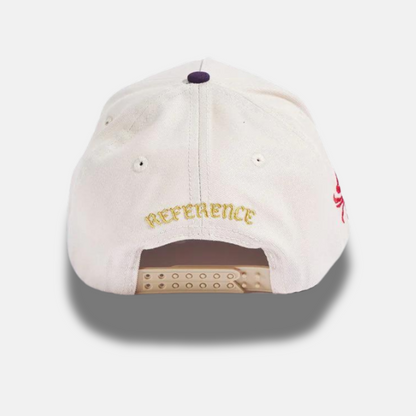 Reference Cream Purple Orivens Snapback Hat