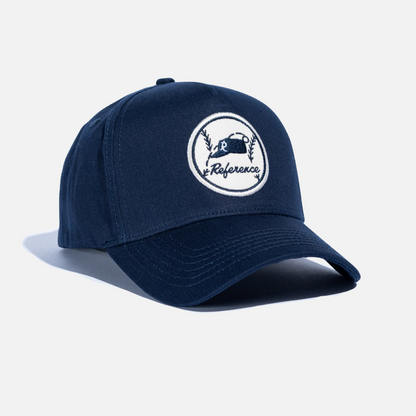 Reference Navy Vintage Patch Snapback Hat