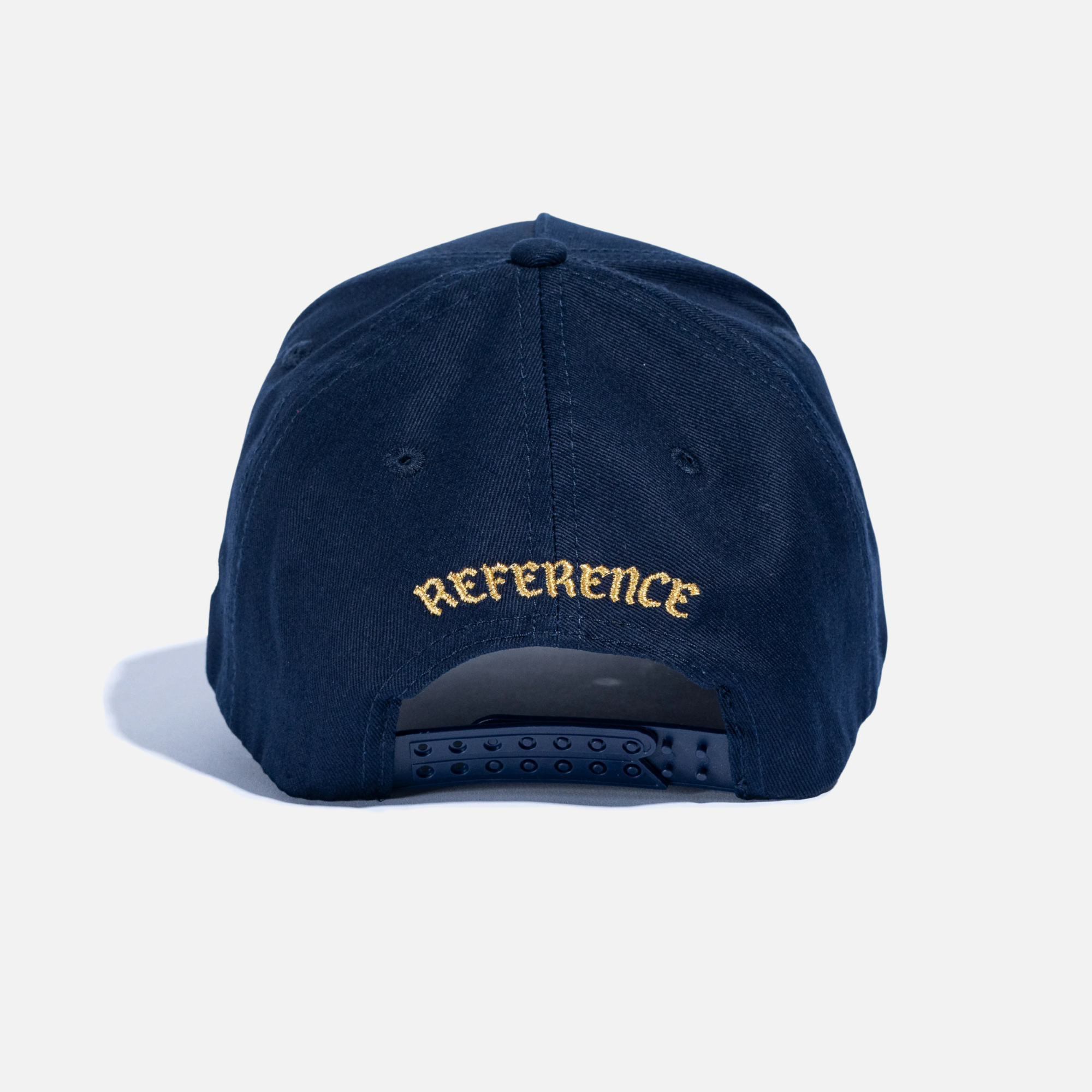 Reference Navy Vintage Patch Snapback Hat