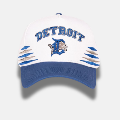Reference White Vintage Detroit Snapback Hat
