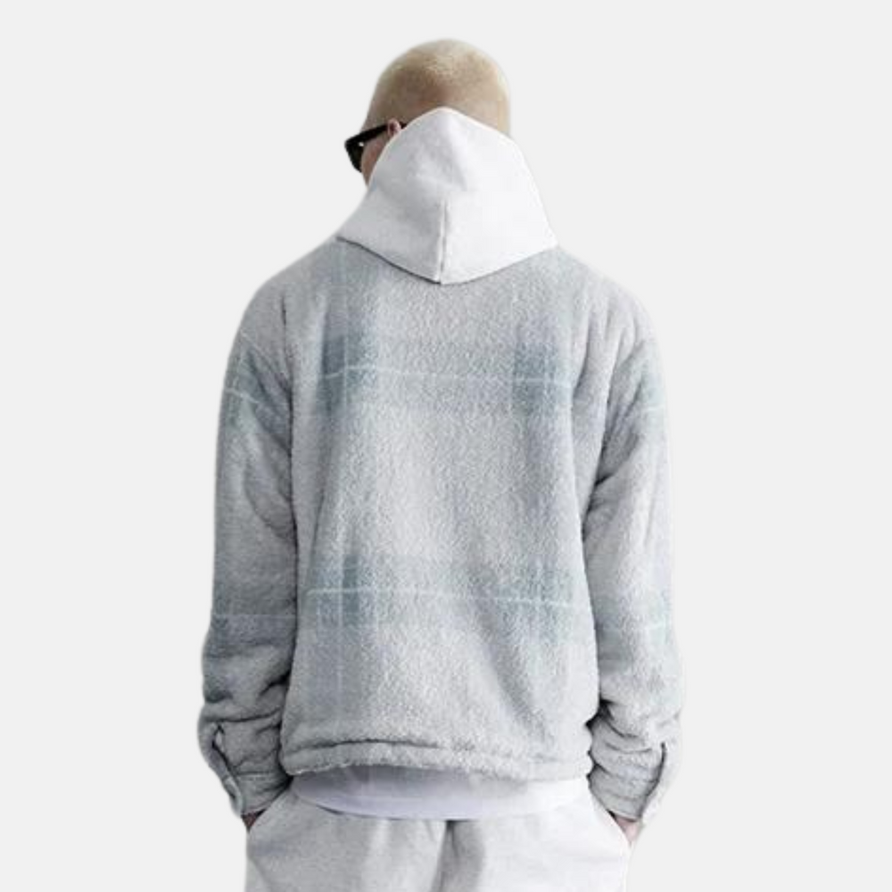 Stampd Light Plaid Cropped Sherpa Buttondown