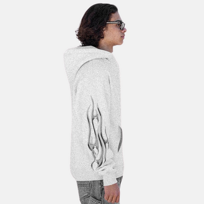 Stampd Chrome Flame Zip Hoodie