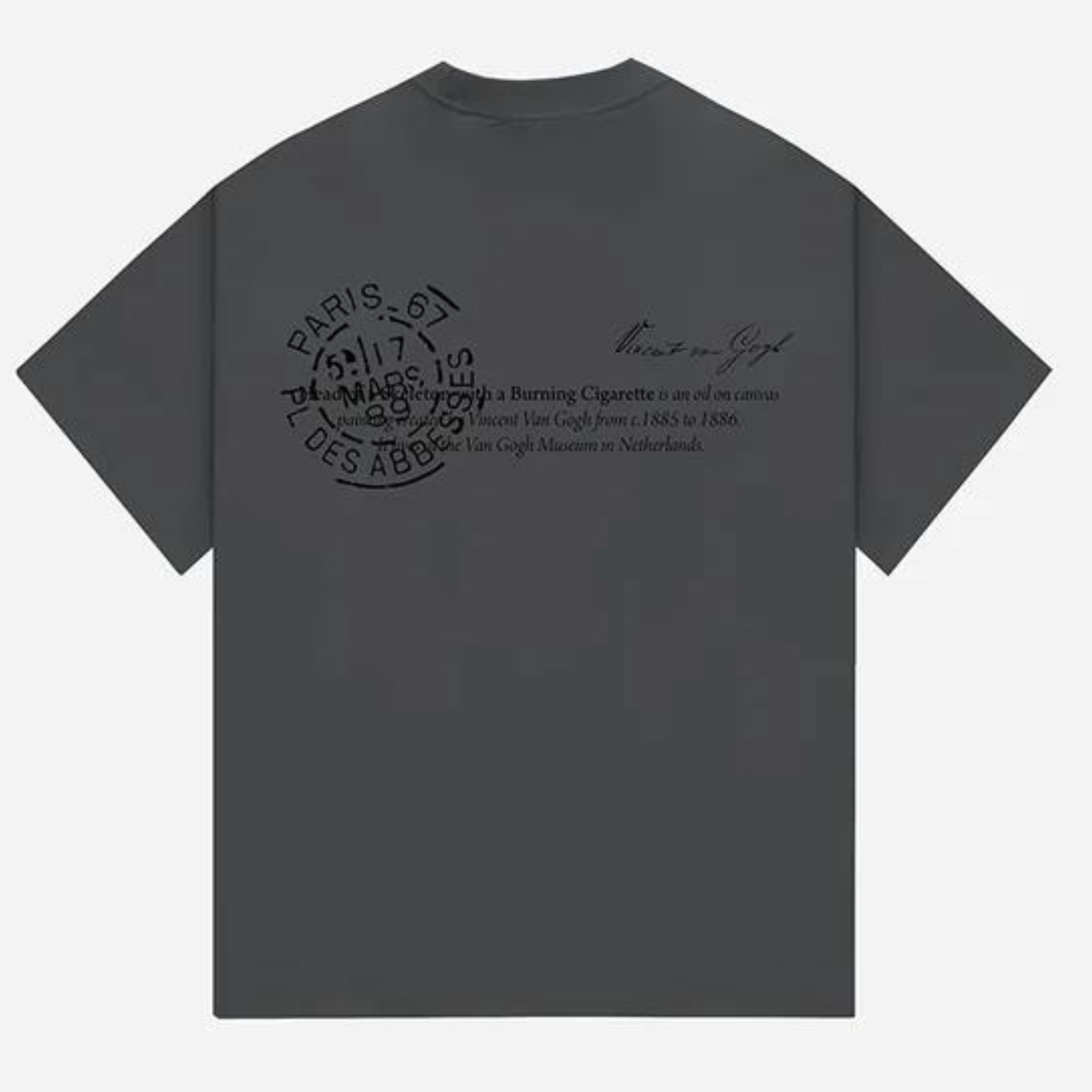 Stampd Skeleton Garment Dye Relaxed Dark Grey T-Shirt V2