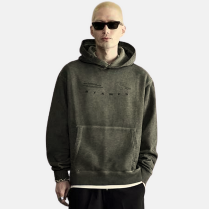 Stampd Mountain Oiled Wash Transit Hoodie