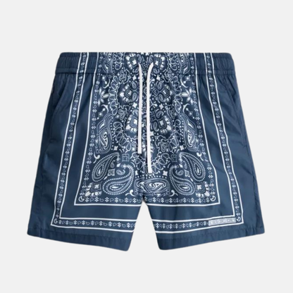 Stampd Blue Bandana Print Shorts