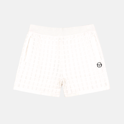 Sergio Tacchini White Ulivo Crochet Shorts