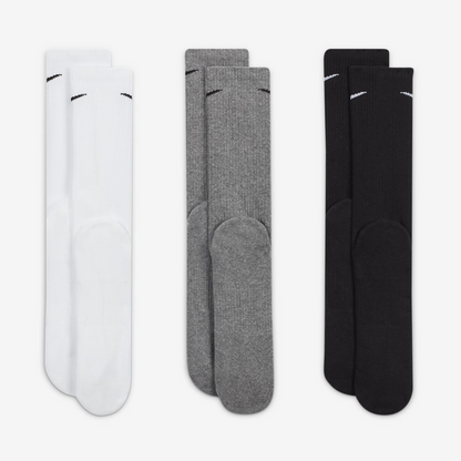 Nike Everyday Plus 3 Pack White Black Grey