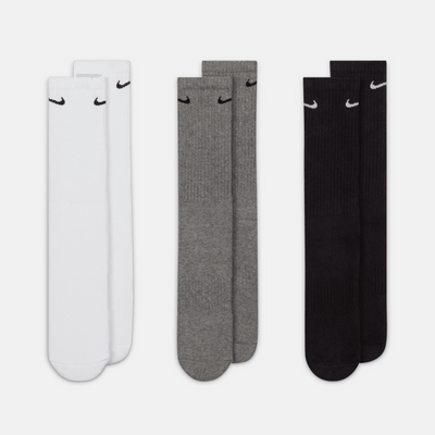 Nike Everyday Cushioned Multi Color Training Crew Socks (3-Pack)