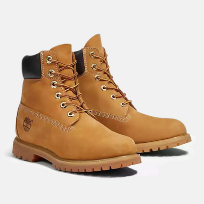 Timberland Women's 6-inch Premium Wheat Nubuck Waterproof Boots