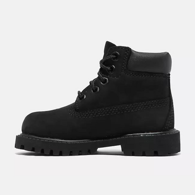 Timberland Kids' Premium 6-Inch Toddler Black Waterproof Boots