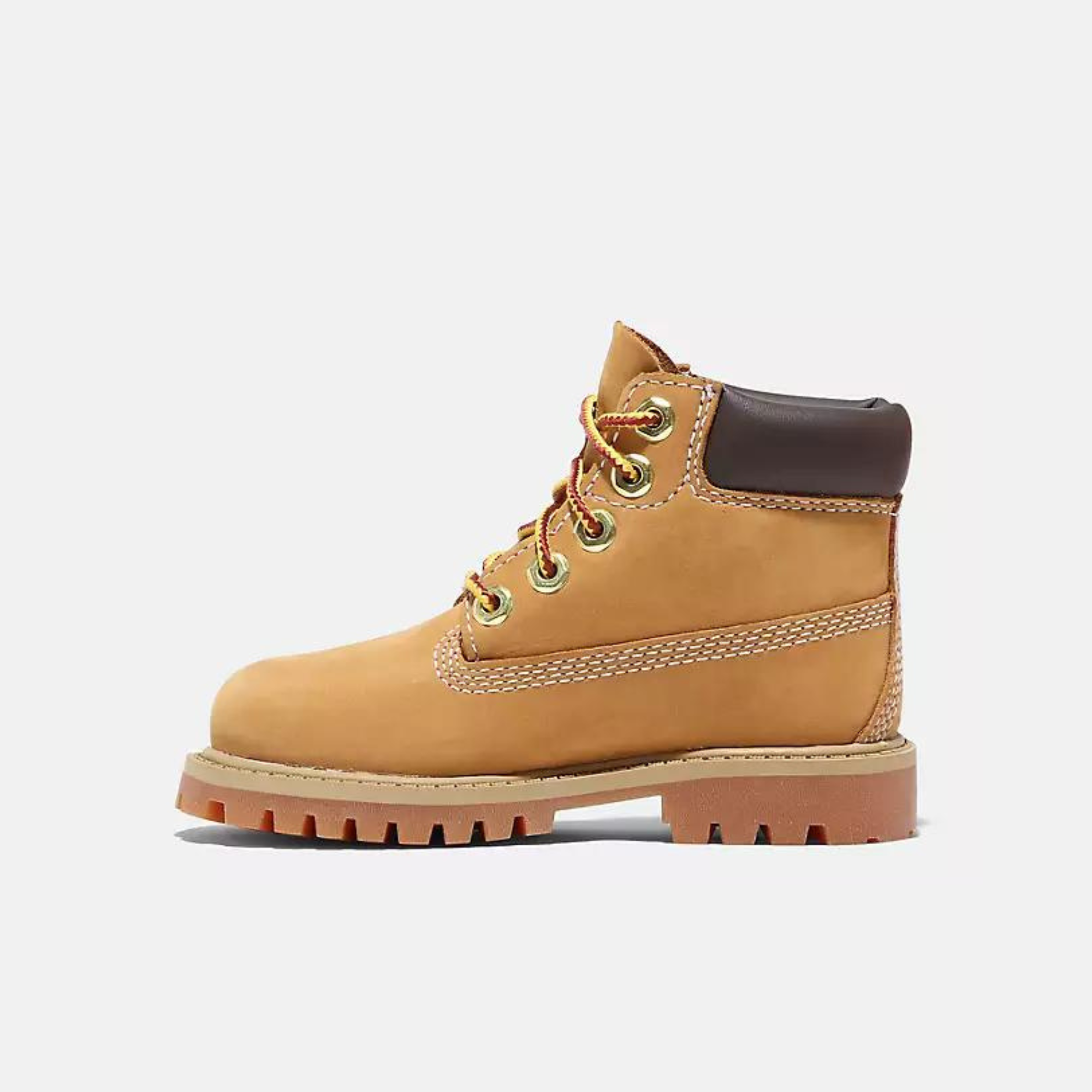 Timberland Kids Premium 6 Inch Toddler Wheat Waterproof Boots Puffer Reds