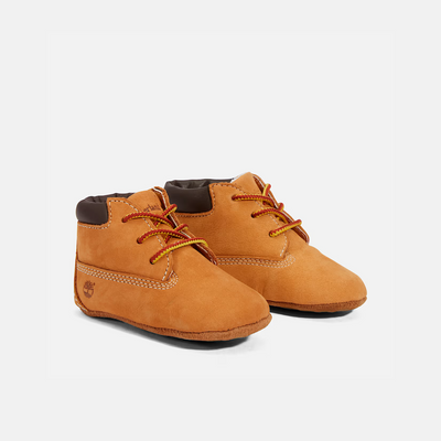 Timberland Kids' Infant Crib Bootie With Hat Set Wheat