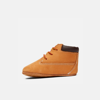 Timberland Kids' Infant Crib Bootie With Hat Set Wheat