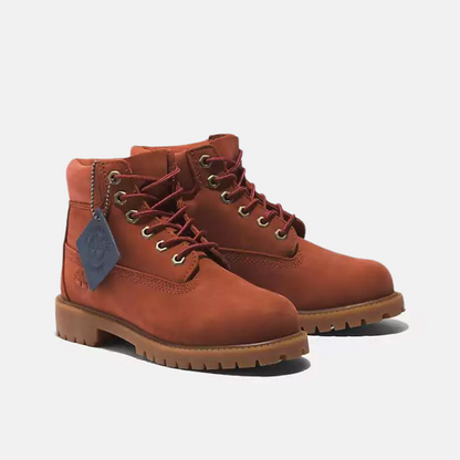 Timberland Junior Premium 6-Inch Boot Dark Red Nubuck