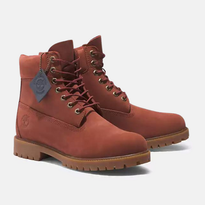 Timberland Heritage 6-Inch Waterproof Boot Dark Red Nubuck