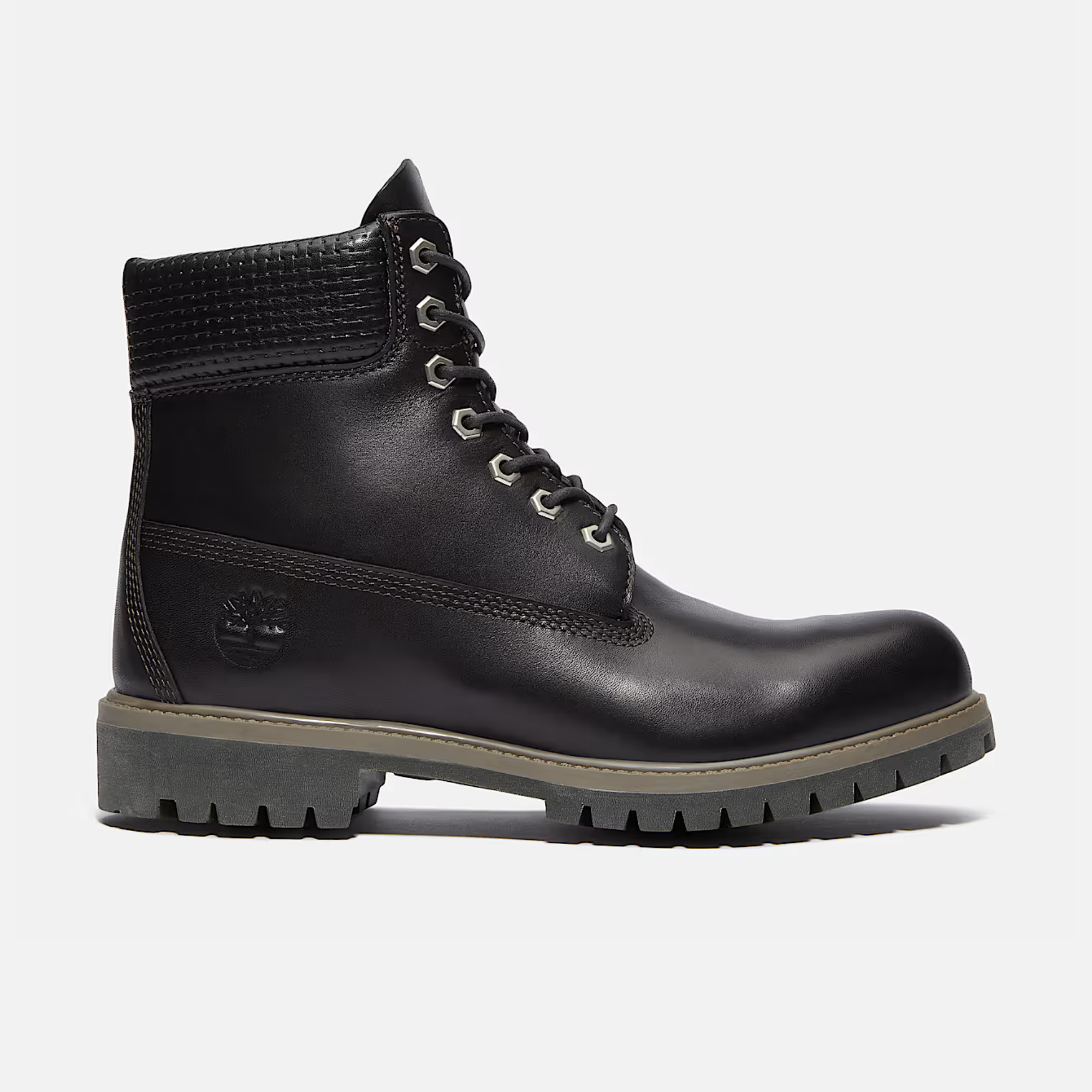 Timberland Premium 6-Inch Waterproof Black Grain Boots