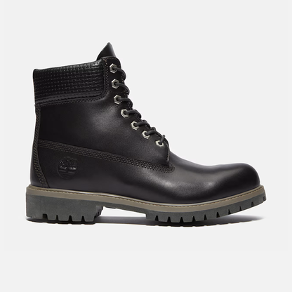 Timberland Premium 6-Inch Waterproof Black Grain Boots