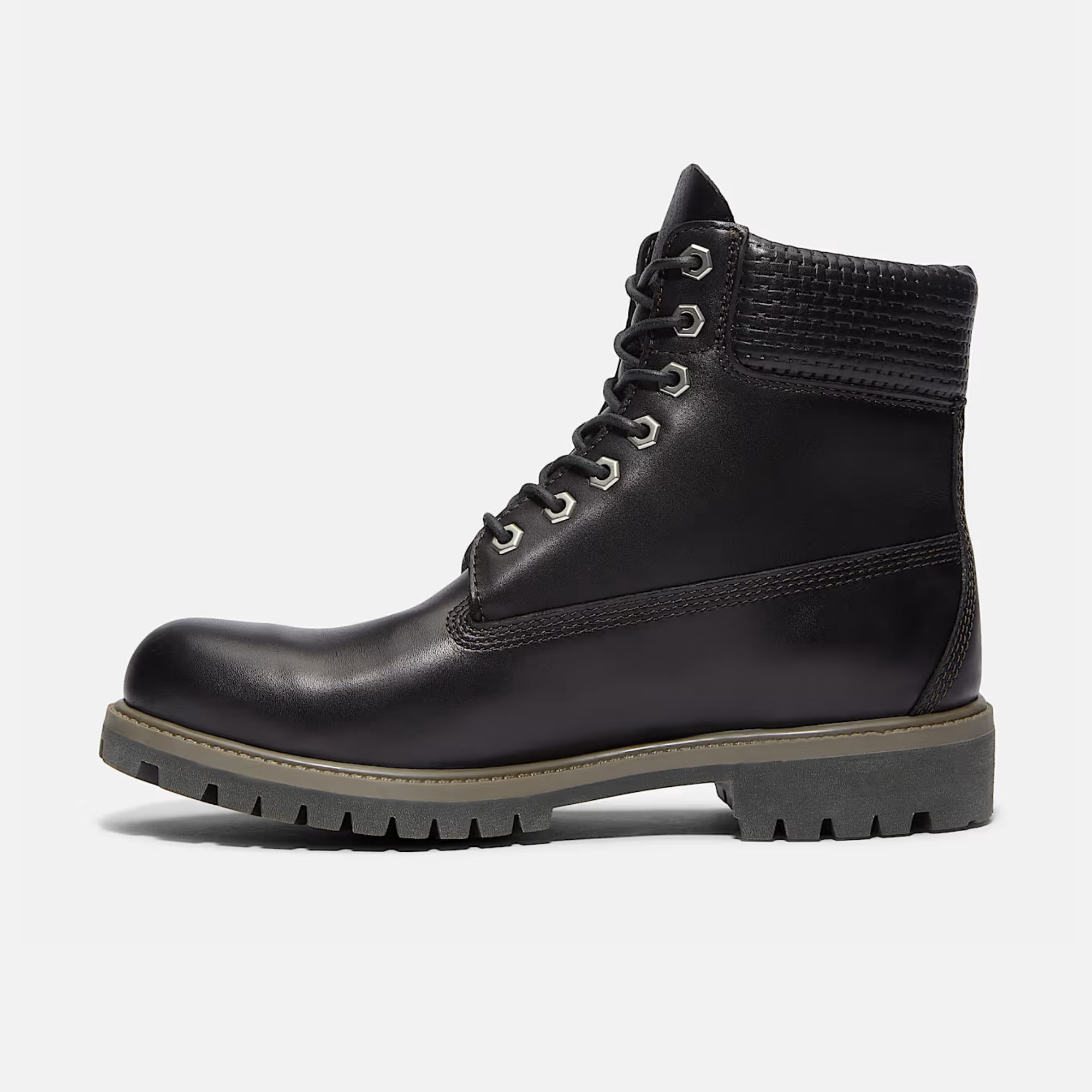 Timberland Premium 6-Inch Waterproof Black Grain Boots