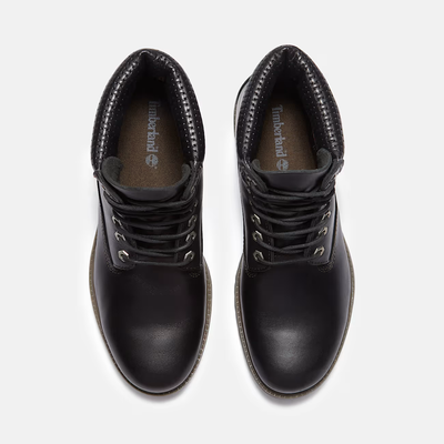 Timberland Premium 6-Inch Waterproof Black Grain Boots 11.5
