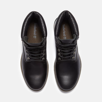 Timberland Premium 6-Inch Waterproof Black Grain Boots