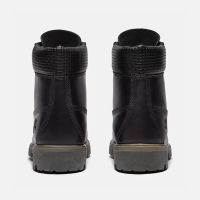 Timberland Premium 6-Inch Waterproof Black Grain Boots