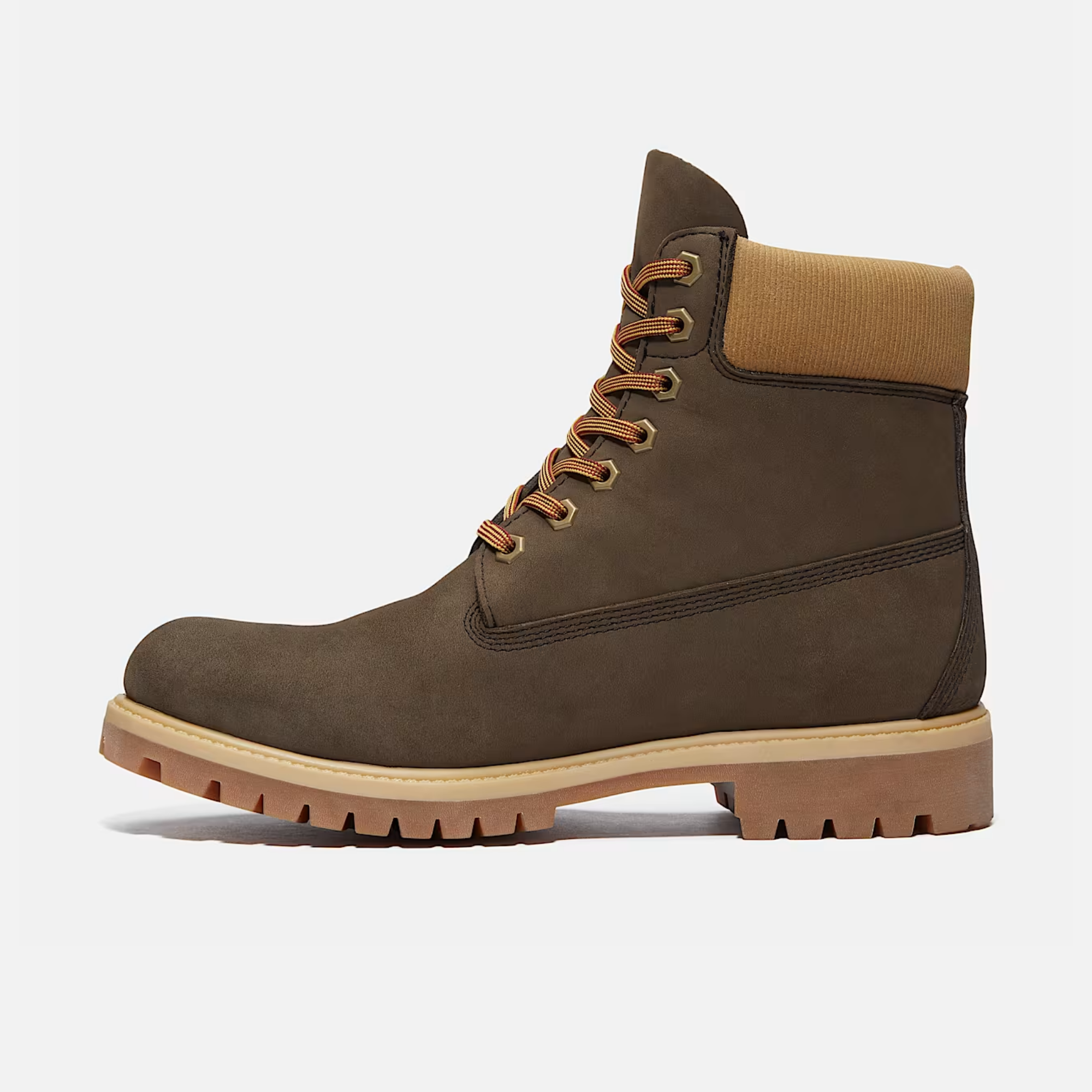 Timberland Premium 6-Inch Dark Brown Nubuck Boots