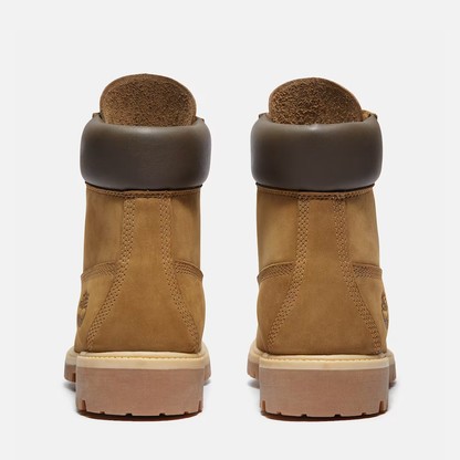 Timberland Premium 6-Inch Olive Dark Brown Nubuck Boots