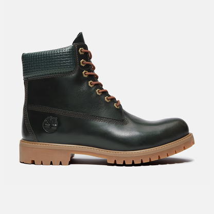 Timberland Premium 6-Inch Dark Green Full Grain Boots