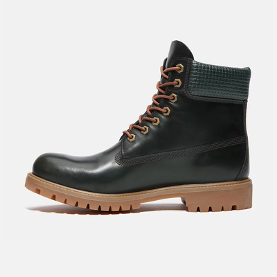Timberland Premium 6-Inch Dark Green Full Grain Boots