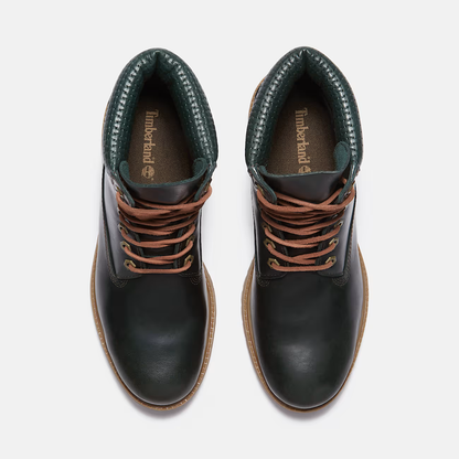 Timberland Premium 6-Inch Dark Green Full Grain Boots