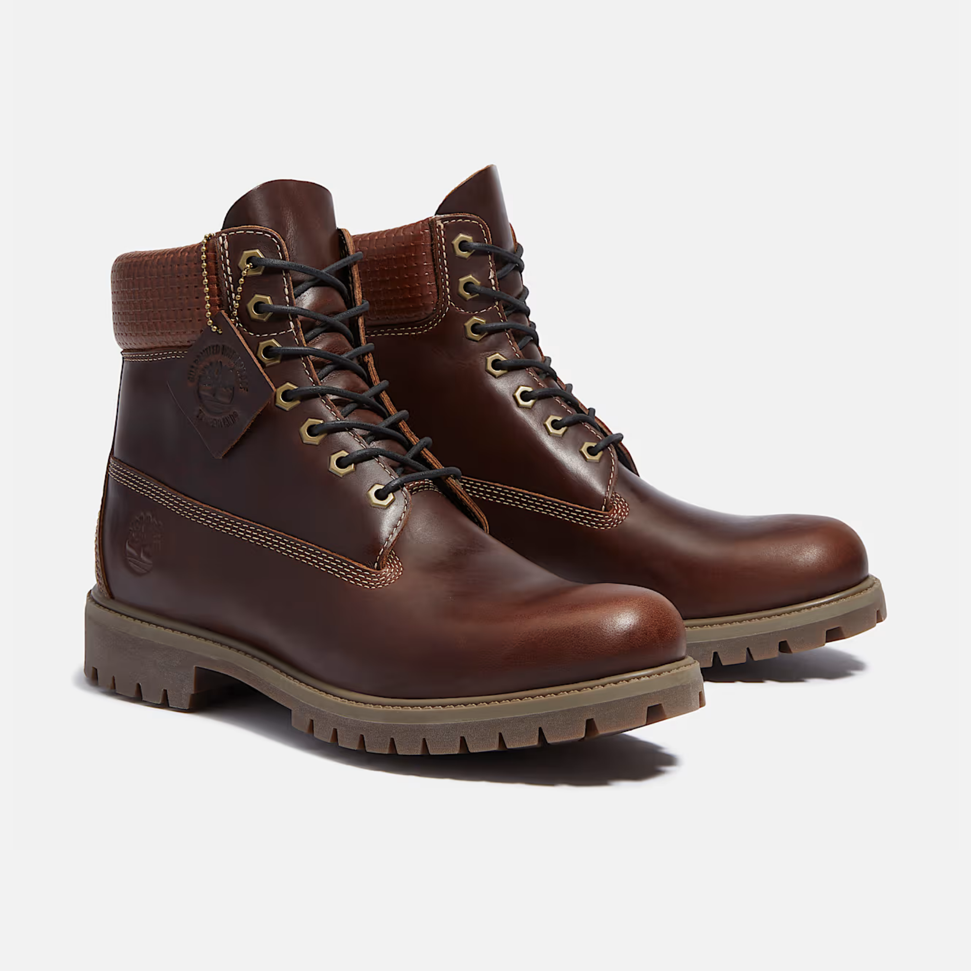 Timberland Premium 6-Inch Waterproof Brown Full Grain Boots