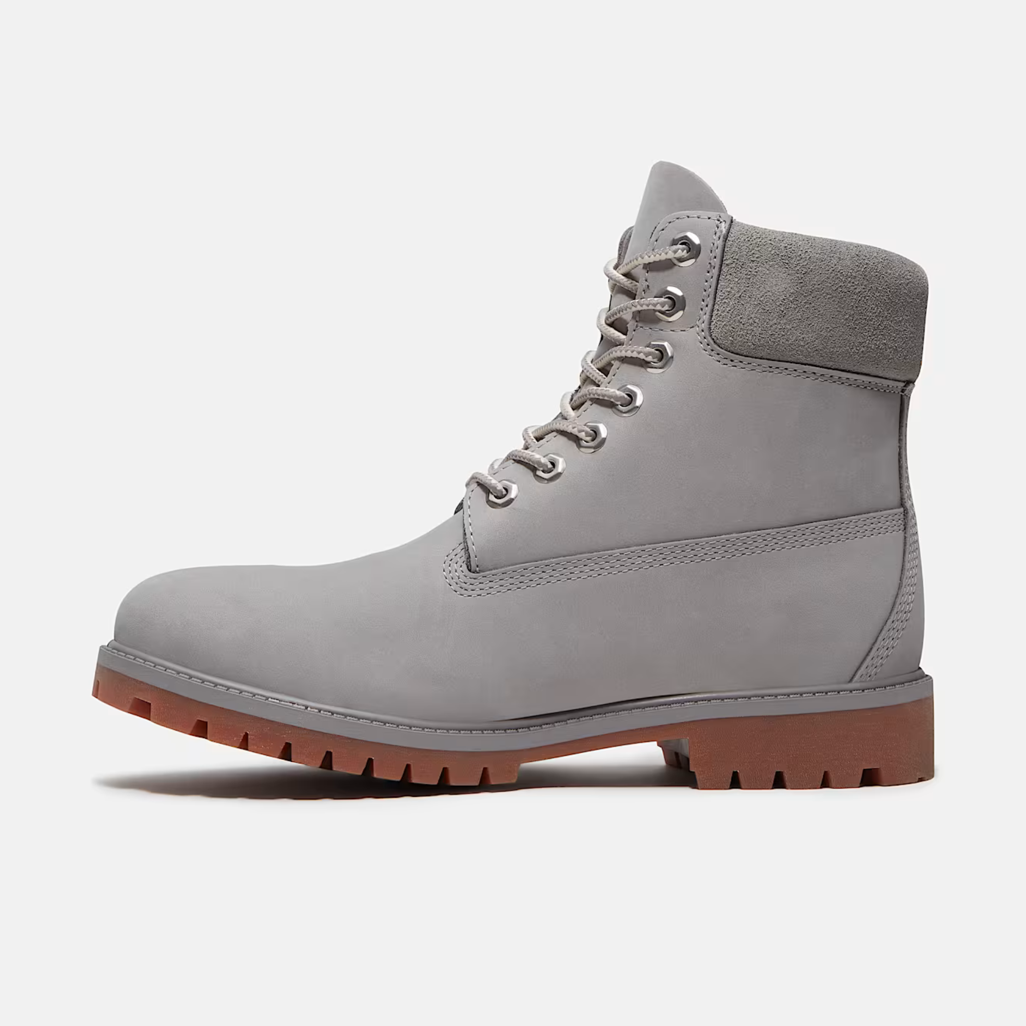 Timberland Heritage 6-Inch Medium Grey Nubuck Waterproof Boots