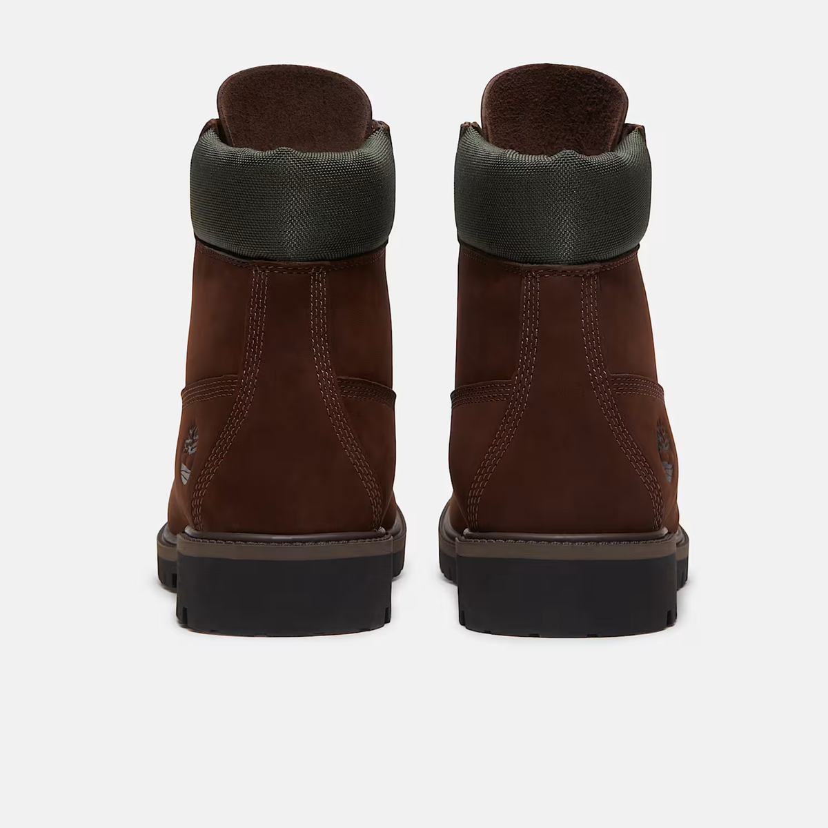 Timberland Heritage 6-Inch Waterproof Dark Brown Nubuck Gold Boots