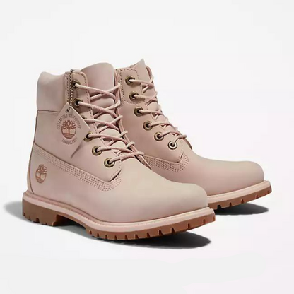 Timberland Women's Premium 6-inch Light Pink Waterproof Boots