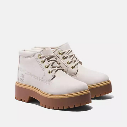 Timberland Women's Stone Street Mid Waterproof Boot White Timberland Women's Stone Street Mid Waterproof Boot White