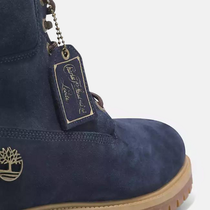 Timberland Premium 6-Inch Heritage Dark Blue Suede Boot