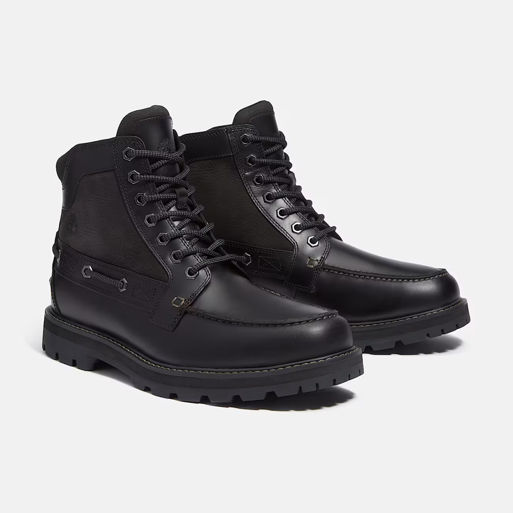 Timberland Britton Road Black Moc-Toe Boots