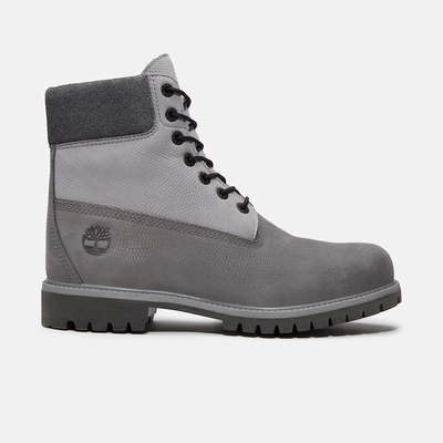 Timberland Medium Grey Nubuck 6-Inch Premium Boots