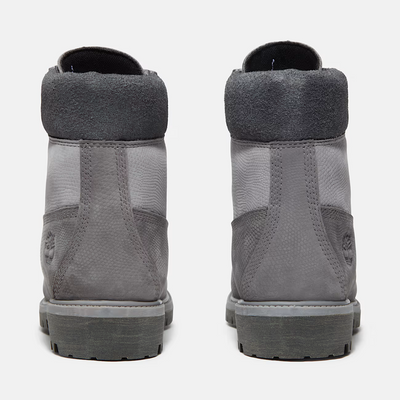 Timberland Medium Grey Nubuck 6-Inch Premium Boots