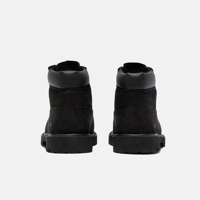 Timberland Kids' 6-Inch Waterproof Black Nubuck Boots (TD)