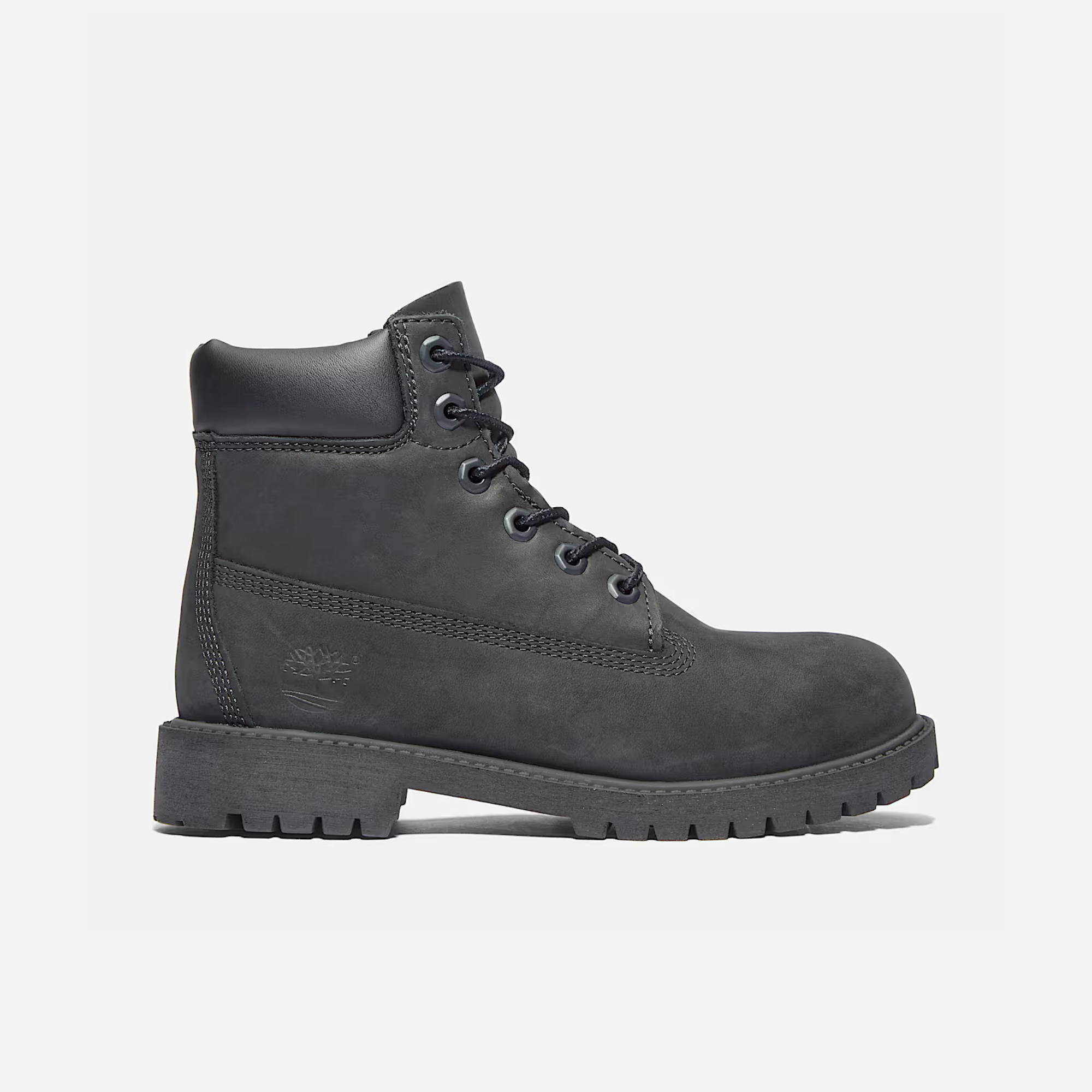 Timberland Big Kids' Premium 6-Inch Black Boots (GS)