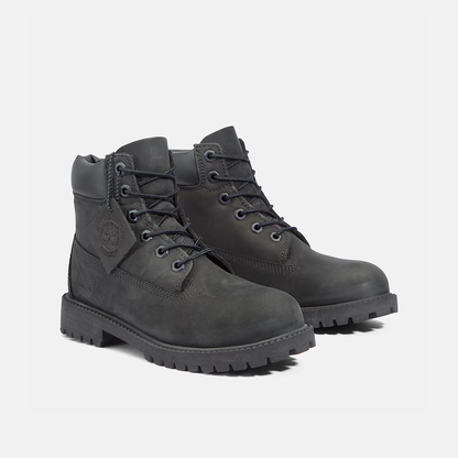 Timberland Big Kids' Premium 6-Inch Black Boots (GS)