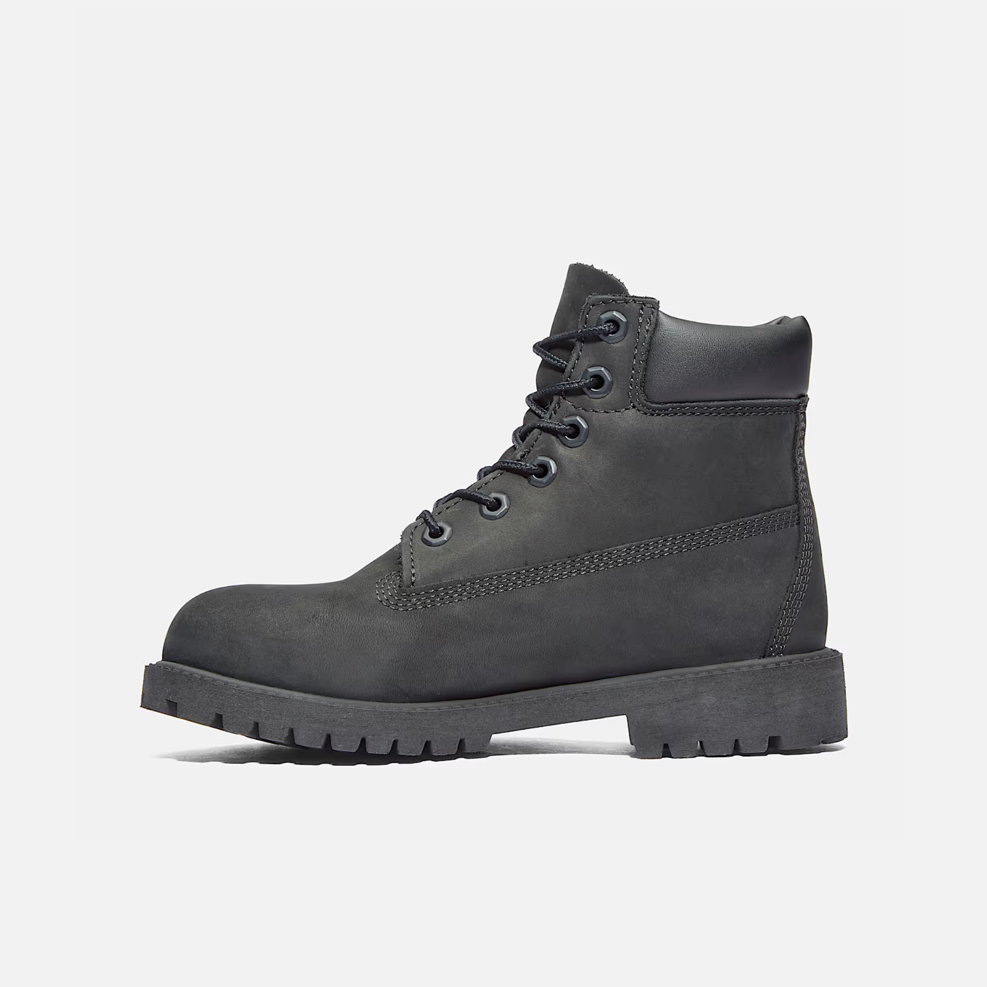 Timberland Big Kids' Premium 6-Inch Black Boots (GS)