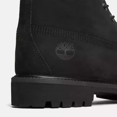 Timberland Mens 6-inch Premium Black Nubuck Boot