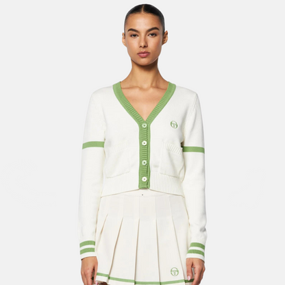 Sergio Tacchini Women's Lucia Knit Gardenia Cardigan