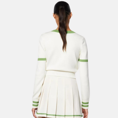 Sergio Tacchini Women's Lucia Knit Gardenia Cardigan